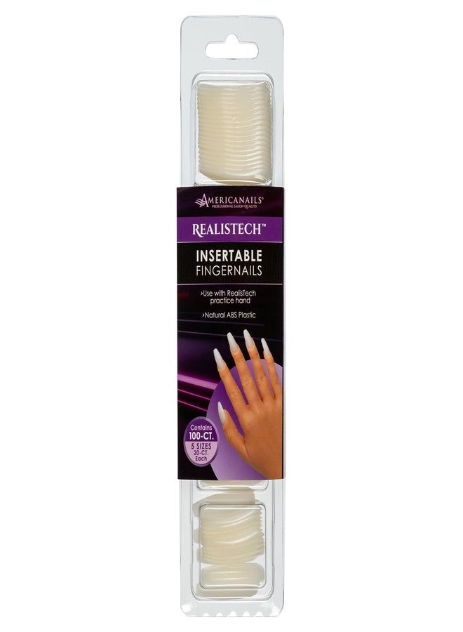 AMERICANAILS .COM Americanails RealisTech Practice Hand Insertable Fingernails 100ct - Image 1